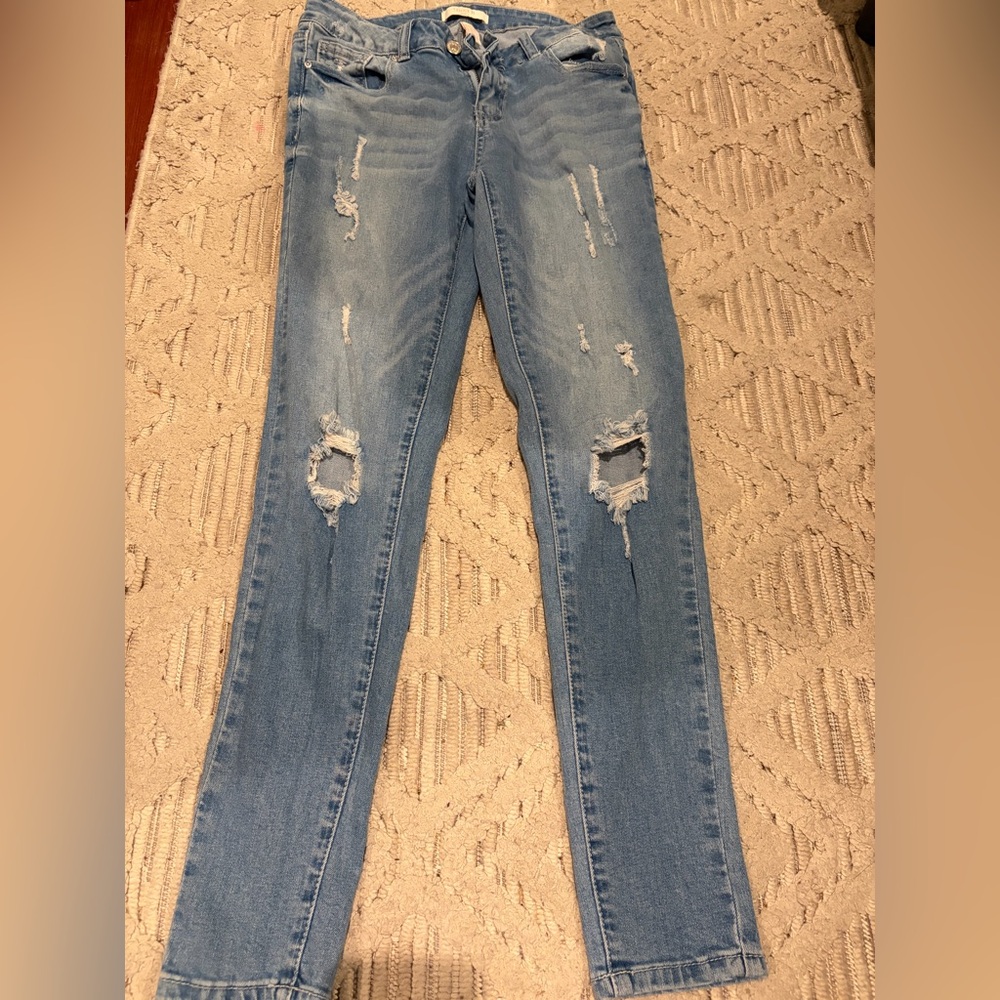 Forever 21 Light Blue Denim Pants